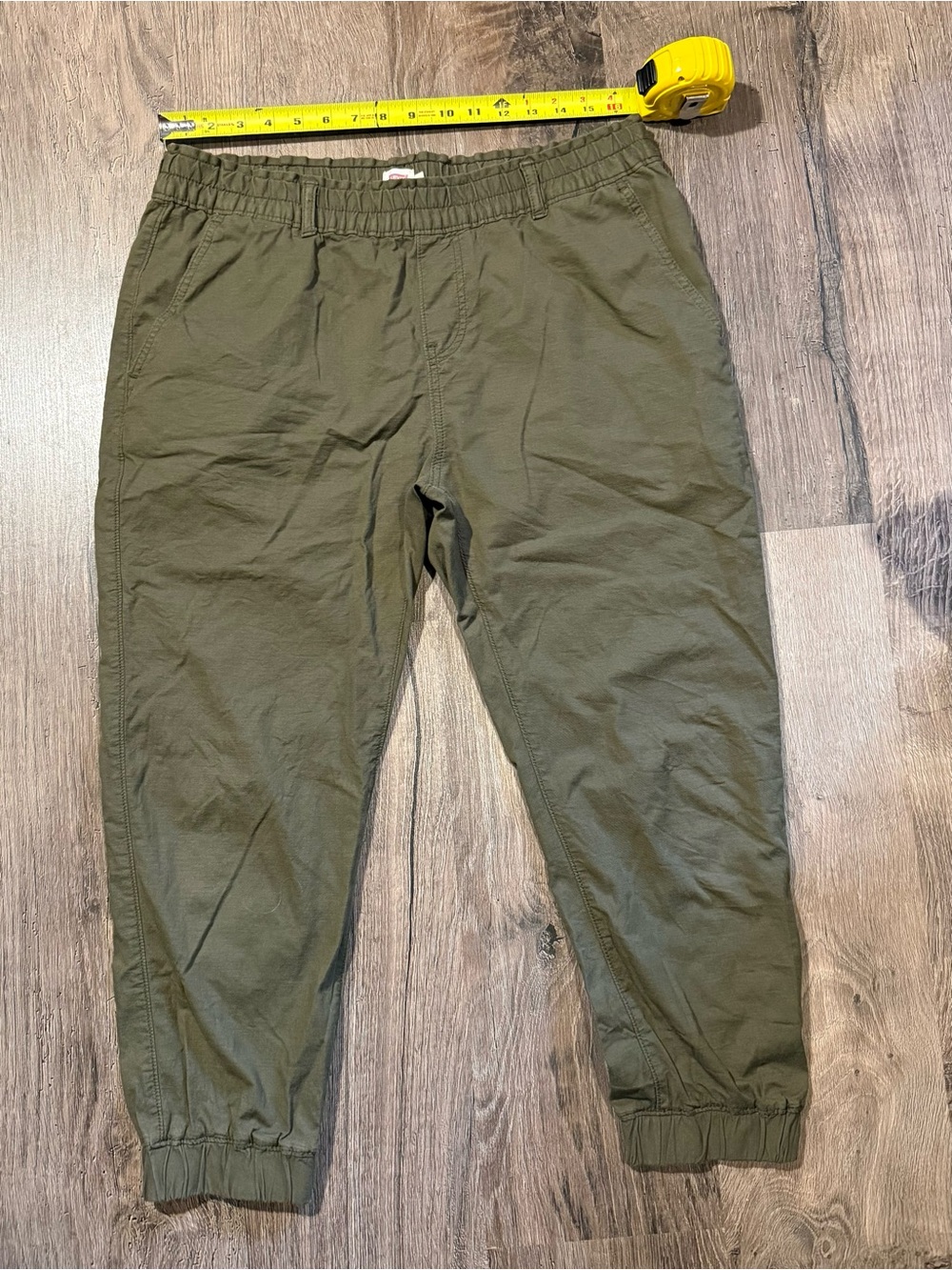 Levi's Olive Green Elastic Waist Jogger Pants